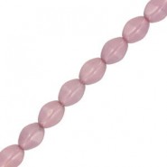Abalorios Pinch beads de cristal Checo 5x3mm - Chalk white lila luster 03000/14494